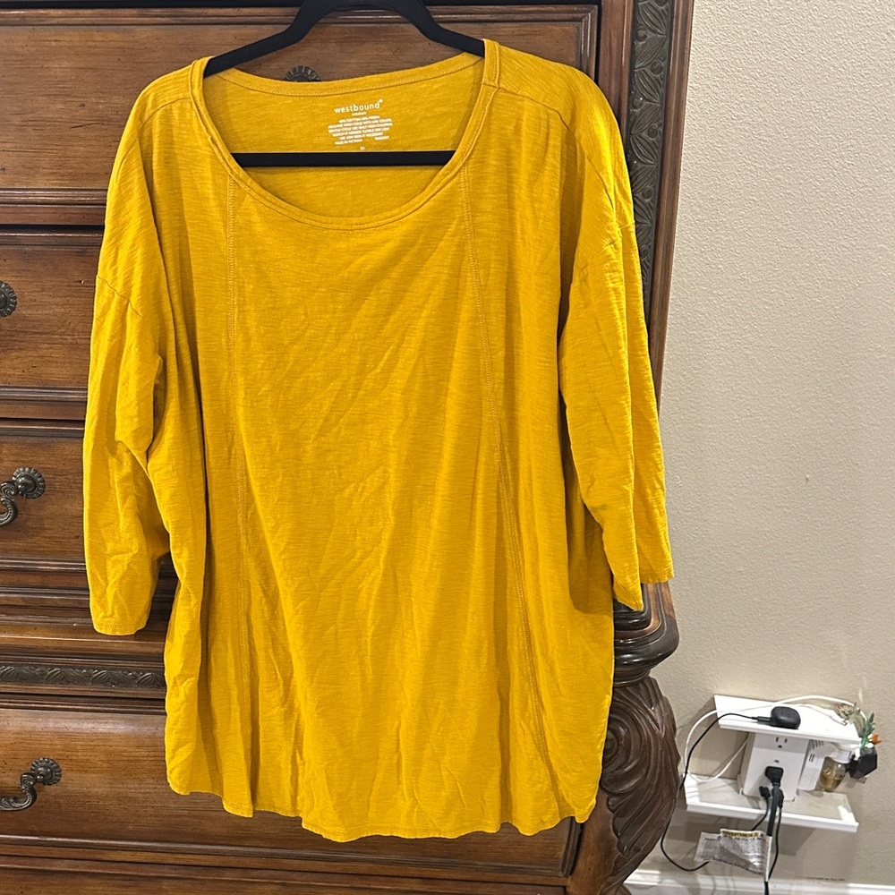 Westbound Mustard Yellow Women's Tunic